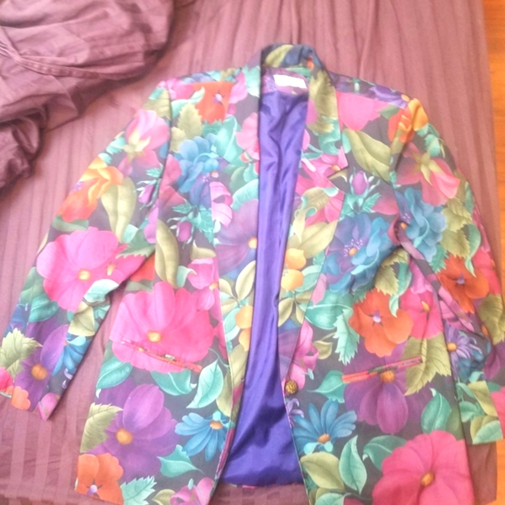 Vintage Floral Blazer
